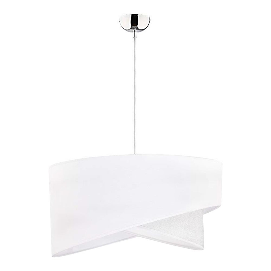 Duolla - Lampadario a sospensione con filo CELLO 1xE27/40W/230V diametro 45 cm bianco/argento