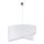 Duolla - Lampadario a sospensione con filo CELLO 1xE27/40W/230V diametro 45 cm bianco/pizzo