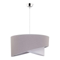 Duolla - Lampadario a sospensione con filo CELLO 1xE27/40W/230V diametro 45 cm grigio