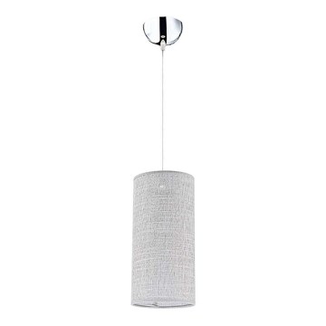 Duolla - Lampadario a sospensione con filo CIGAR 1xE27/40W/230V diametro 15 cm grigio chiaro