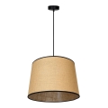 Duolla - Lampadario a sospensione con filo CONE 1xE27/15W/230V diametro 40 cm marrone/nero