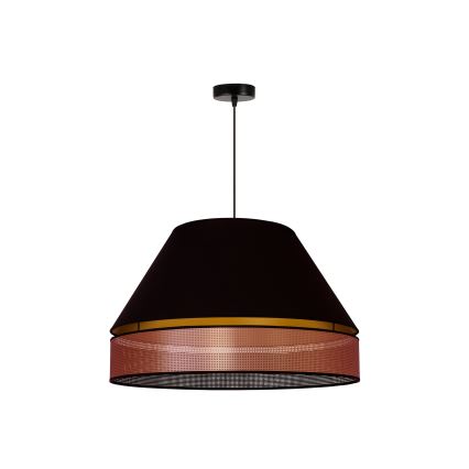 Duolla - Lampadario a sospensione con filo COPPER SHINY 1xE27/15W/230V diametro 60 cm nero/rame
