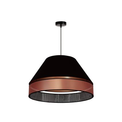 Duolla - Lampadario a sospensione con filo COPPER SHINY 1xE27/15W/230V diametro 60 cm nero/rame