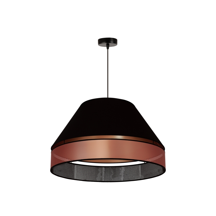 Duolla - Lampadario a sospensione con filo COPPER SHINY 1xE27/15W/230V diametro 60 cm nero/rame
