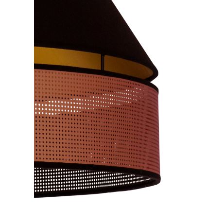 Duolla - Lampadario a sospensione con filo COPPER SHINY 1xE27/15W/230V diametro 60 cm nero/rame