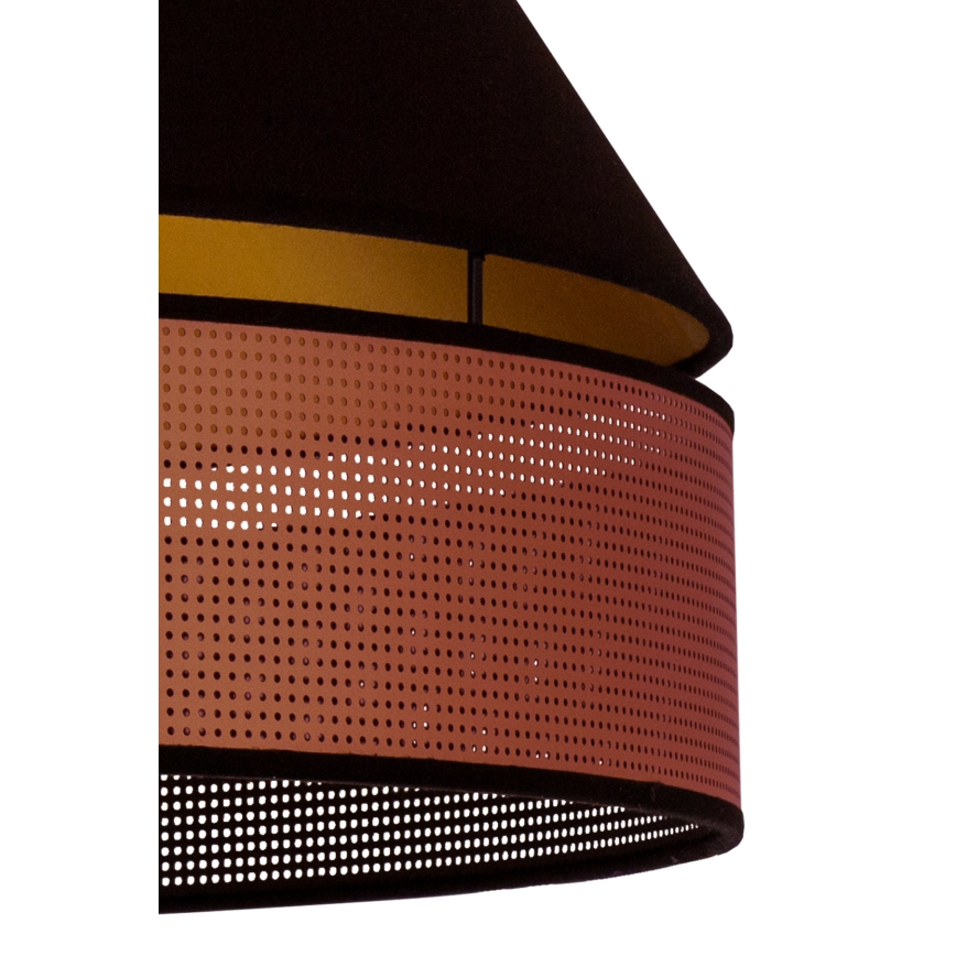Duolla - Lampadario a sospensione con filo COPPER SHINY 1xE27/15W/230V diametro 60 cm nero/rame