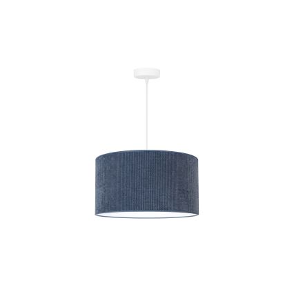 Duolla - Lampadario a sospensione con filo CORDUROY 1xE27/15W/230V diametro 40 cm blu scuro