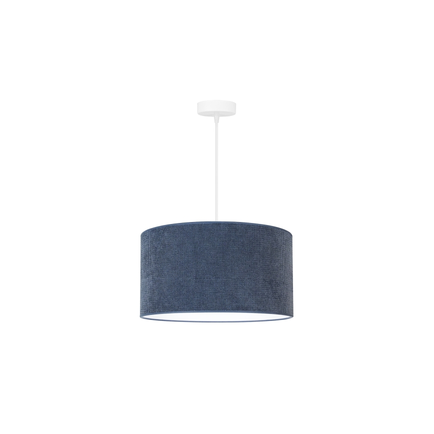 Duolla - Lampadario a sospensione con filo CORDUROY 1xE27/15W/230V diametro 40 cm blu scuro