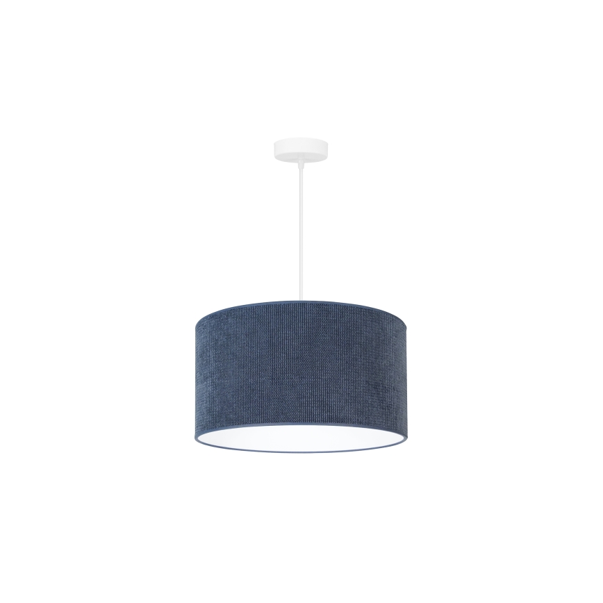 Duolla - Lampadario a sospensione con filo CORDUROY 1xE27/15W/230V diametro 40 cm blu scuro