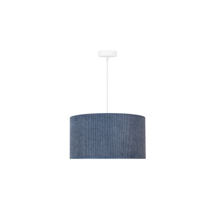 Duolla - Lampadario a sospensione con filo CORDUROY 1xE27/15W/230V diametro 40 cm blu scuro