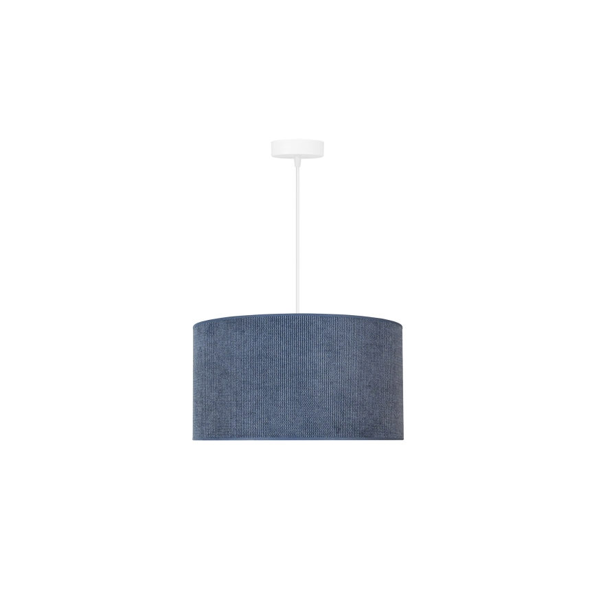 Duolla - Lampadario a sospensione con filo CORDUROY 1xE27/15W/230V diametro 40 cm blu scuro