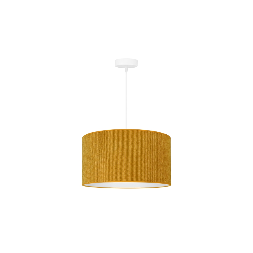 Duolla - Lampadario a sospensione con filo CORDUROY 1xE27/15W/230V diametro 40 cm giallo