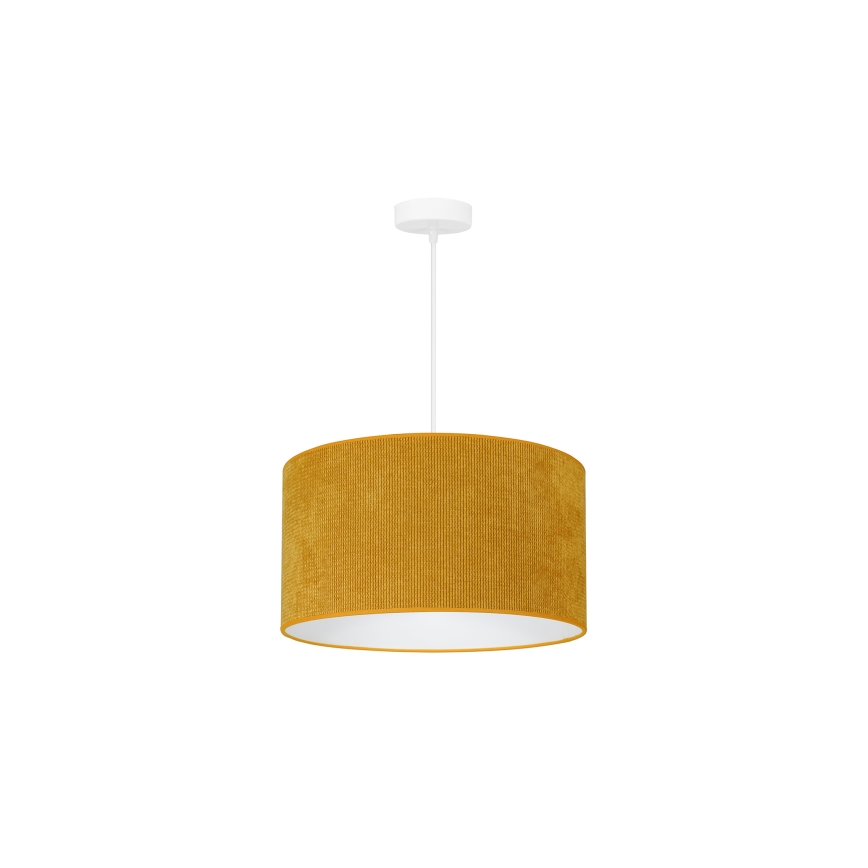 Duolla - Lampadario a sospensione con filo CORDUROY 1xE27/15W/230V diametro 40 cm giallo