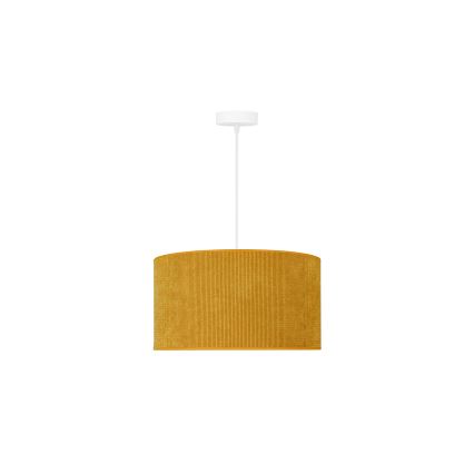 Duolla - Lampadario a sospensione con filo CORDUROY 1xE27/15W/230V diametro 40 cm giallo