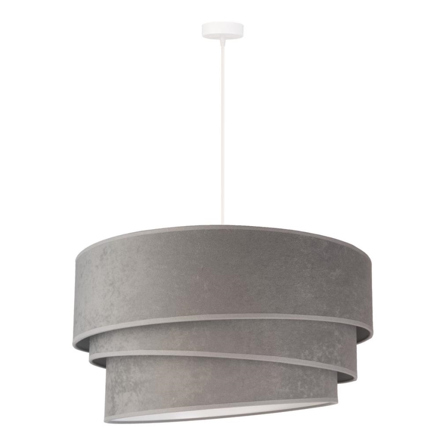 Duolla - Lampadario a sospensione con filo DEVON 1xE27/40W/230V diametro 45 cm grigio