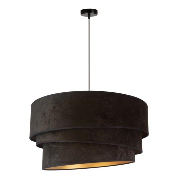 Duolla - Lampadario a sospensione con filo DEVON 1xE27/40W/230V diametro 45 cm nero/oro
