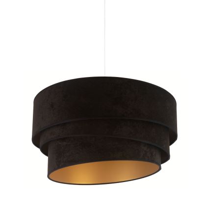 Duolla - Lampadario a sospensione con filo DEVON 1xE27/40W/230V diametro 45 cm nero/oro