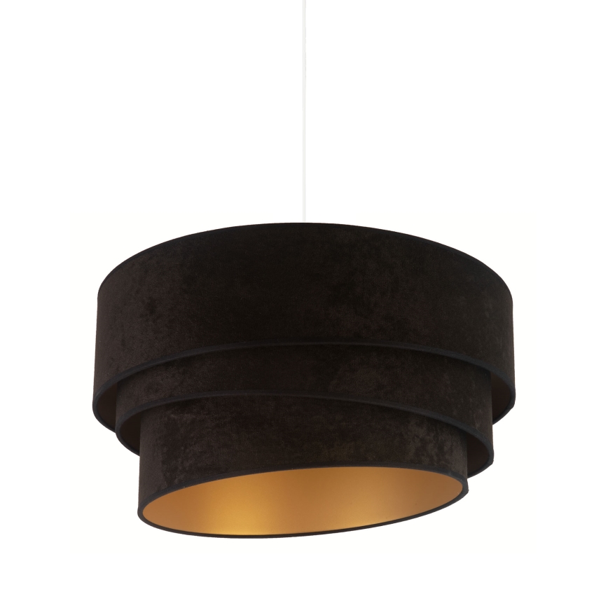 Duolla - Lampadario a sospensione con filo DEVON 1xE27/40W/230V diametro 45 cm nero/oro