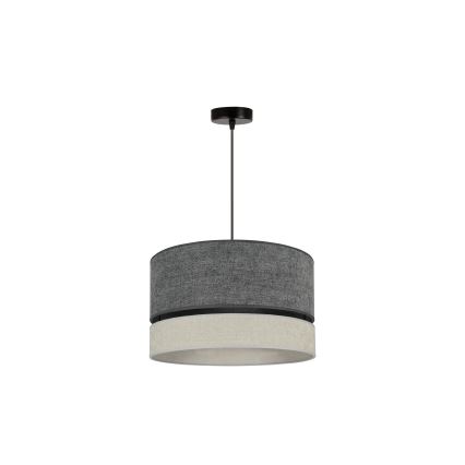 Duolla - Lampadario a sospensione con filo DOUBLE 1xE27/15W/230V diametro 40 cm grigio