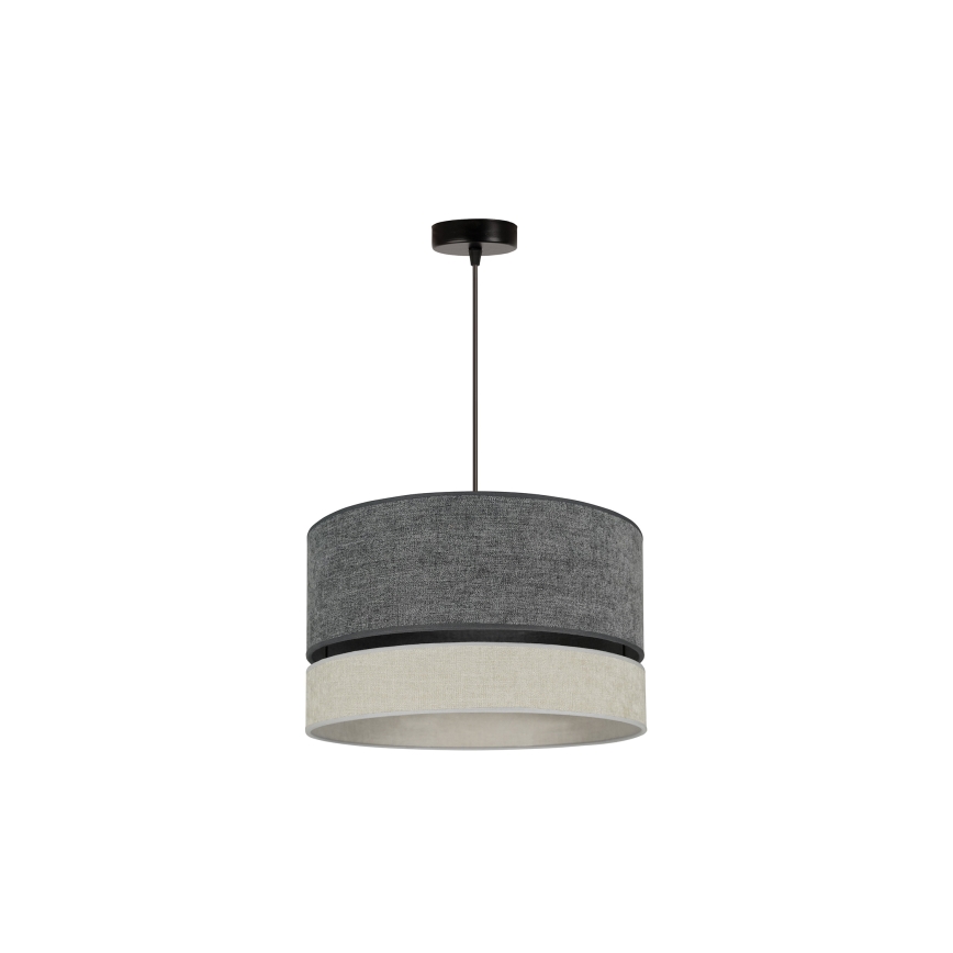 Duolla - Lampadario a sospensione con filo DOUBLE 1xE27/15W/230V diametro 40 cm grigio
