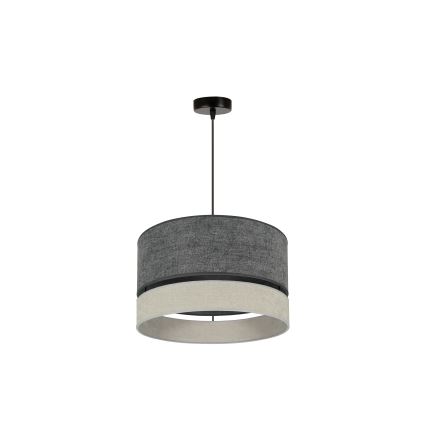 Duolla - Lampadario a sospensione con filo DOUBLE 1xE27/15W/230V diametro 40 cm grigio