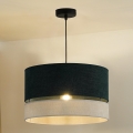 Duolla - Lampadario a sospensione con filo DOUBLE 1xE27/15W/230V diametro 40 cm verde/grigio