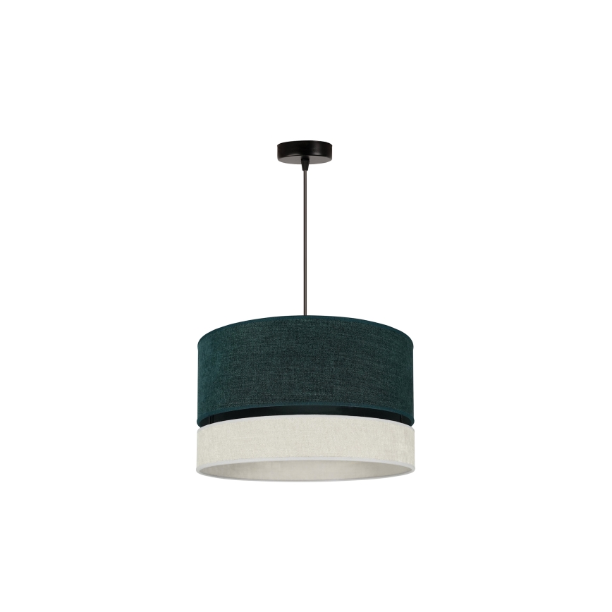 Duolla - Lampadario a sospensione con filo DOUBLE 1xE27/15W/230V diametro 40 cm verde/grigio