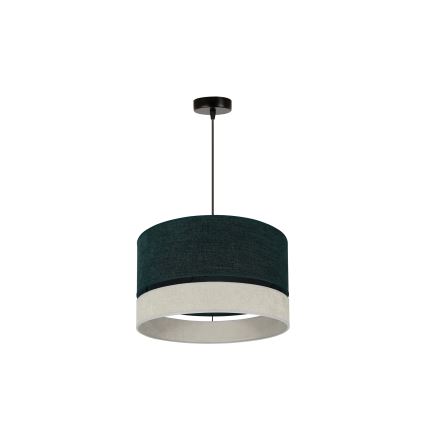 Duolla - Lampadario a sospensione con filo DOUBLE 1xE27/15W/230V diametro 40 cm verde/grigio