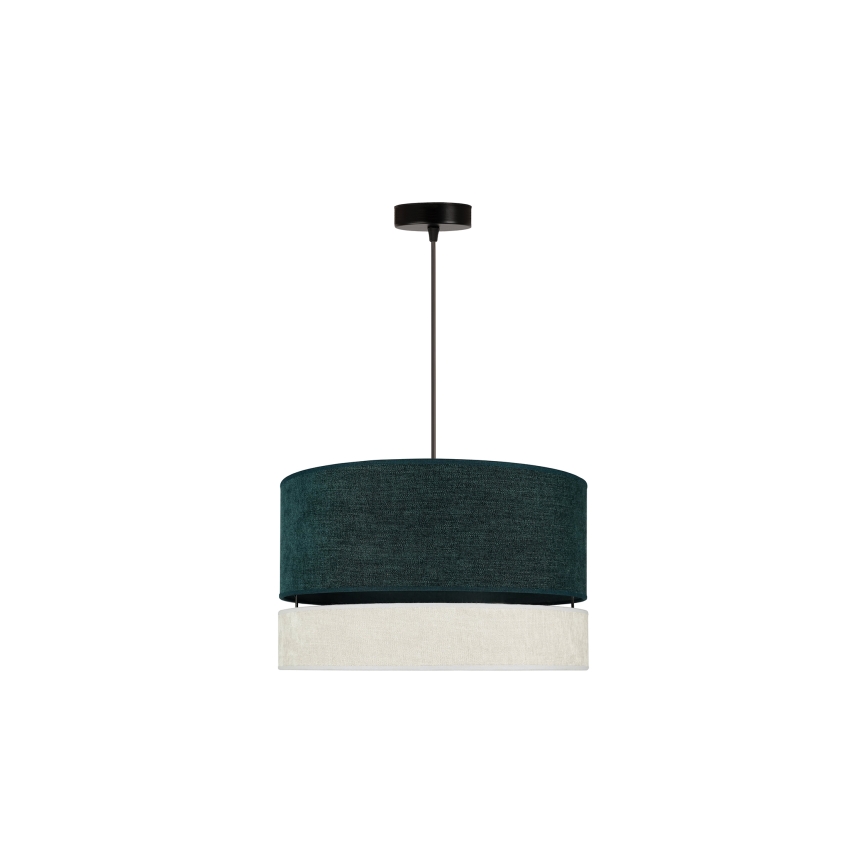 Duolla - Lampadario a sospensione con filo DOUBLE 1xE27/15W/230V diametro 40 cm verde/grigio