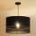 Duolla - Lampadario a sospensione con filo DOUBLE RATTAN 1xE27/15W/230V diametro 40 cm nero