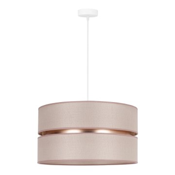 Duolla - Lampadario a sospensione con filo DUO 1xE27/15W/230V beige/oro