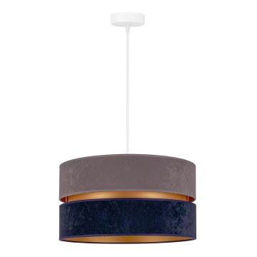 Duolla - Lampadario a sospensione con filo DUO 1xE27/15W/230V blu