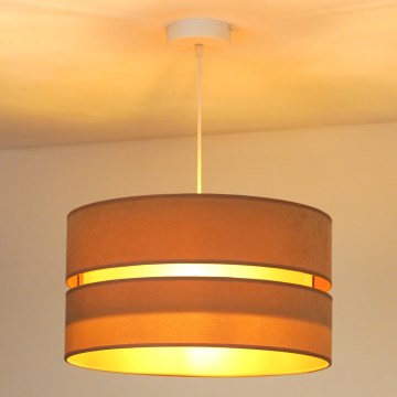 Duolla - Lampadario a sospensione con filo DUO 1xE27/15W/230V diametro 40 cm beige