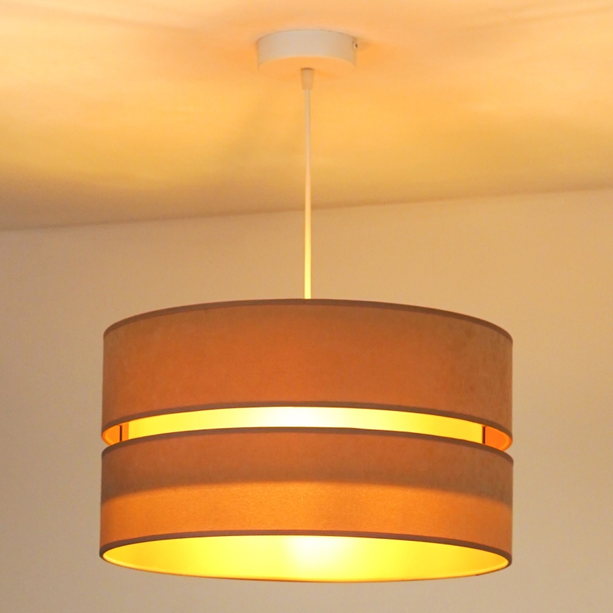 Duolla - Lampadario a sospensione con filo DUO 1xE27/15W/230V diametro 40 cm beige