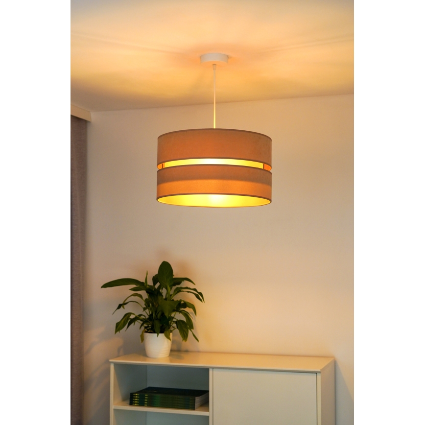 Duolla - Lampadario a sospensione con filo DUO 1xE27/15W/230V diametro 40 cm beige