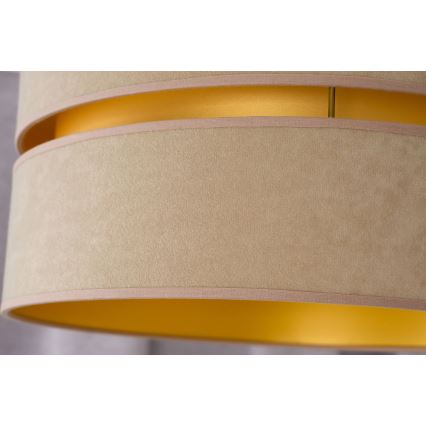 Duolla - Lampadario a sospensione con filo DUO 1xE27/15W/230V diametro 40 cm beige