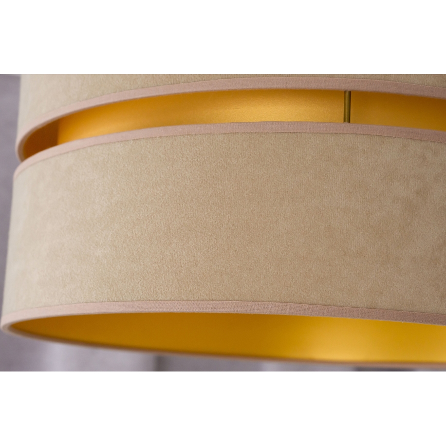 Duolla - Lampadario a sospensione con filo DUO 1xE27/15W/230V diametro 40 cm beige