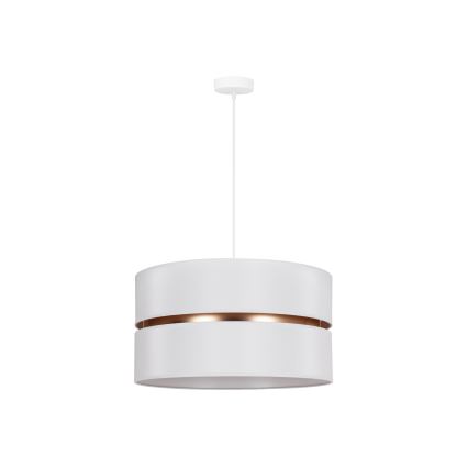 Duolla - Lampadario a sospensione con filo DUO 1xE27/15W/230V diametro 40 cm bianco/oro