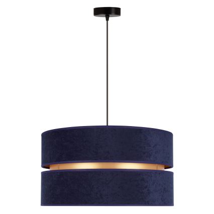 Duolla - Lampadario a sospensione con filo DUO 1xE27/15W/230V diametro 40 cm blu/oro