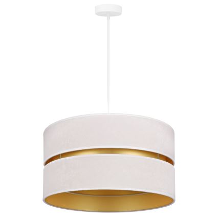 Duolla - Lampadario a sospensione con filo DUO 1xE27/15W/230V diametro 40 cm color crema/oro