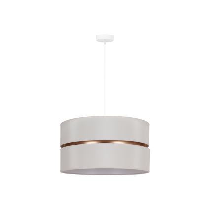 Duolla - Lampadario a sospensione con filo DUO 1xE27/15W/230V diametro 40 cm color crema/oro