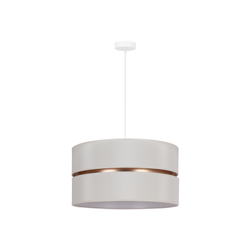 Duolla - Lampadario a sospensione con filo DUO 1xE27/15W/230V diametro 40 cm color crema/oro
