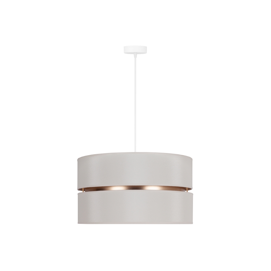Duolla - Lampadario a sospensione con filo DUO 1xE27/15W/230V diametro 40 cm color crema/oro