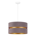 Duolla - Lampadario a sospensione con filo DUO 1xE27/15W/230V diametro 40 cm grigio