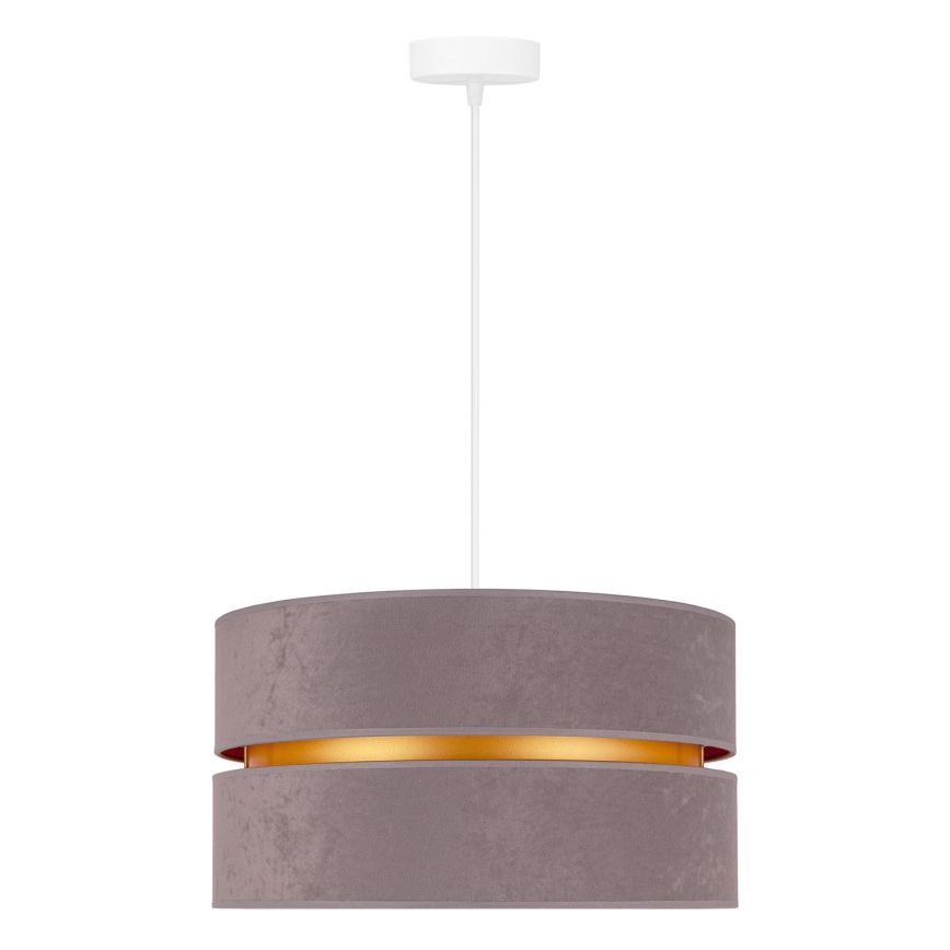 Duolla - Lampadario a sospensione con filo DUO 1xE27/15W/230V diametro 40 cm grigio