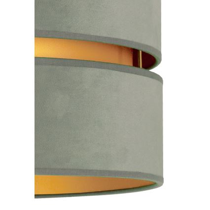 Duolla - Lampadario a sospensione con filo DUO 1xE27/15W/230V diametro 40 cm luce verde/oro