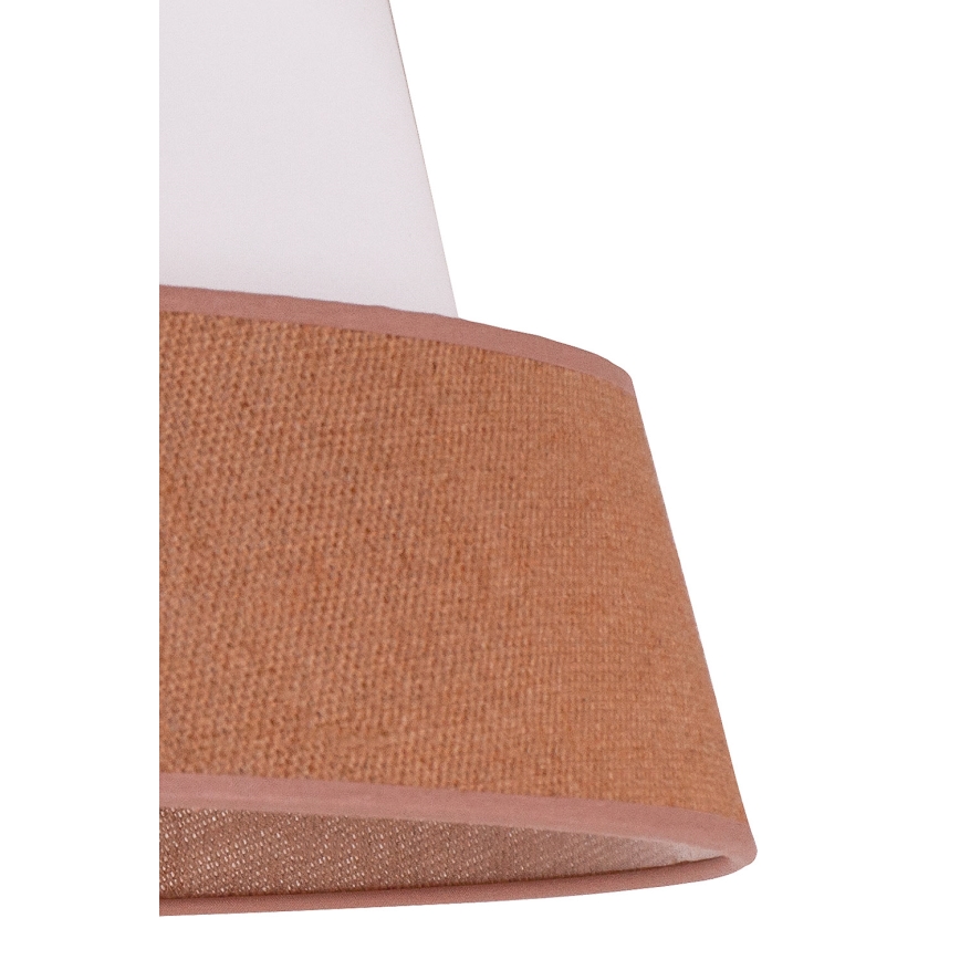 Duolla - Lampadario a sospensione con filo GALAXY 1xE27/15W/230V diametro 50 cm marrone/bianco