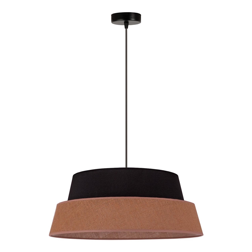 Duolla - Lampadario a sospensione con filo GALAXY 1xE27/15W/230V diametro 50 cm marrone/nero