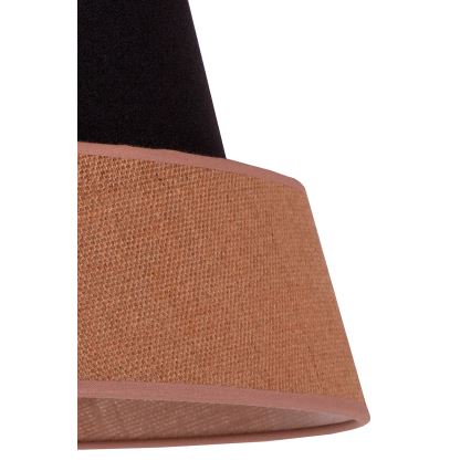 Duolla - Lampadario a sospensione con filo GALAXY 1xE27/15W/230V diametro 50 cm marrone/nero