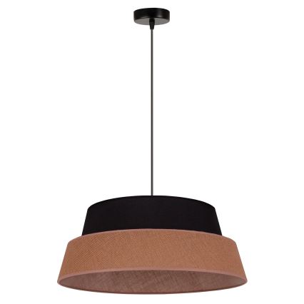 Duolla - Lampadario a sospensione con filo GALAXY 1xE27/15W/230V diametro 50 cm marrone/nero